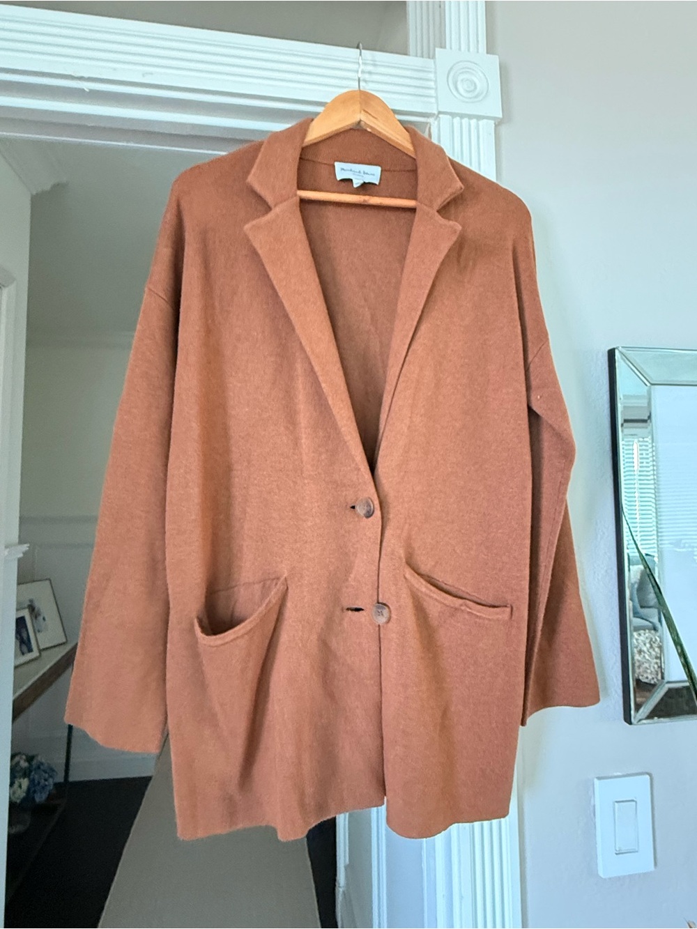 Michael Stars Terracotta Brown Oversized Blazer